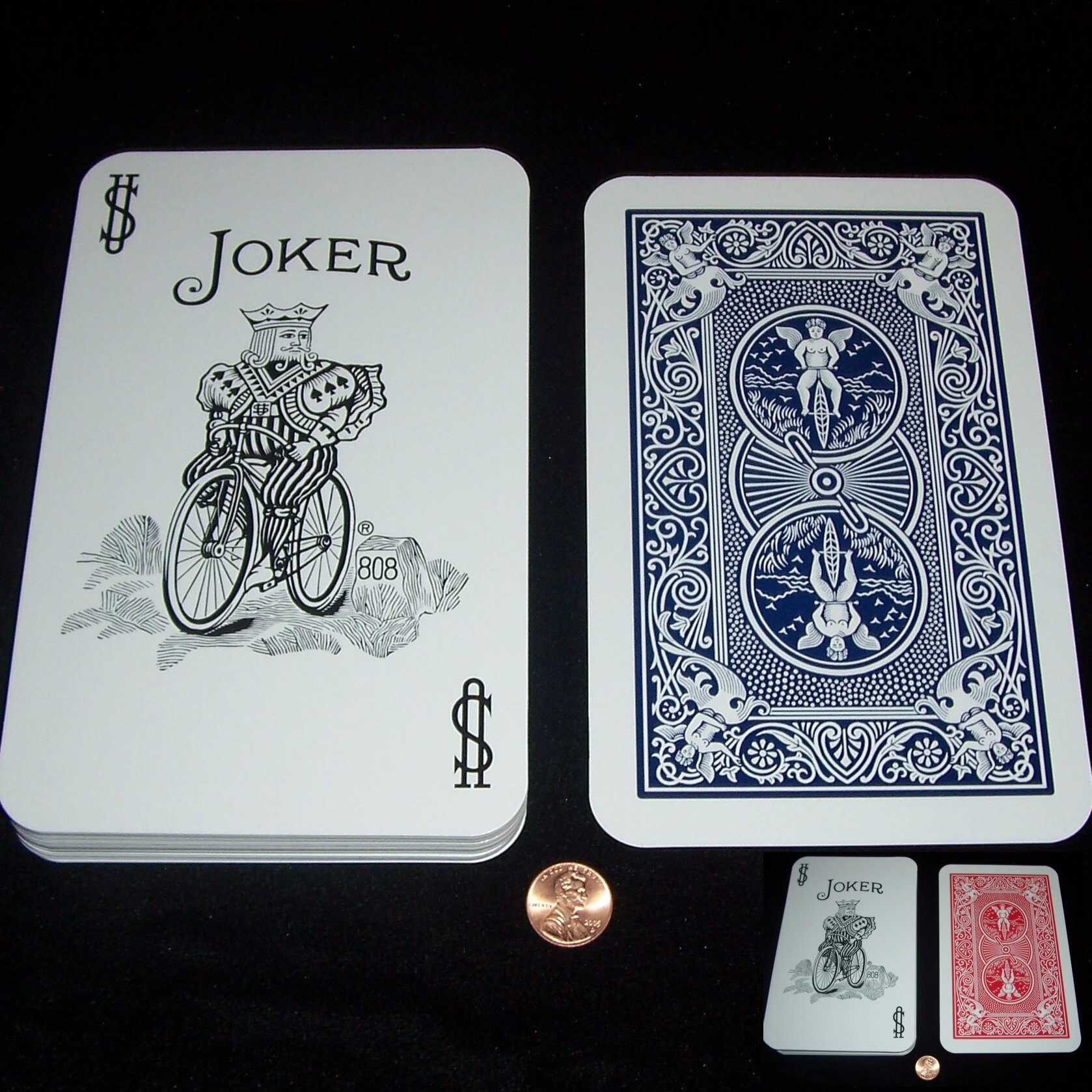 Magic Blue Bicycle One Way Forcing Card Deck Jack Of Clubs Magic Trick