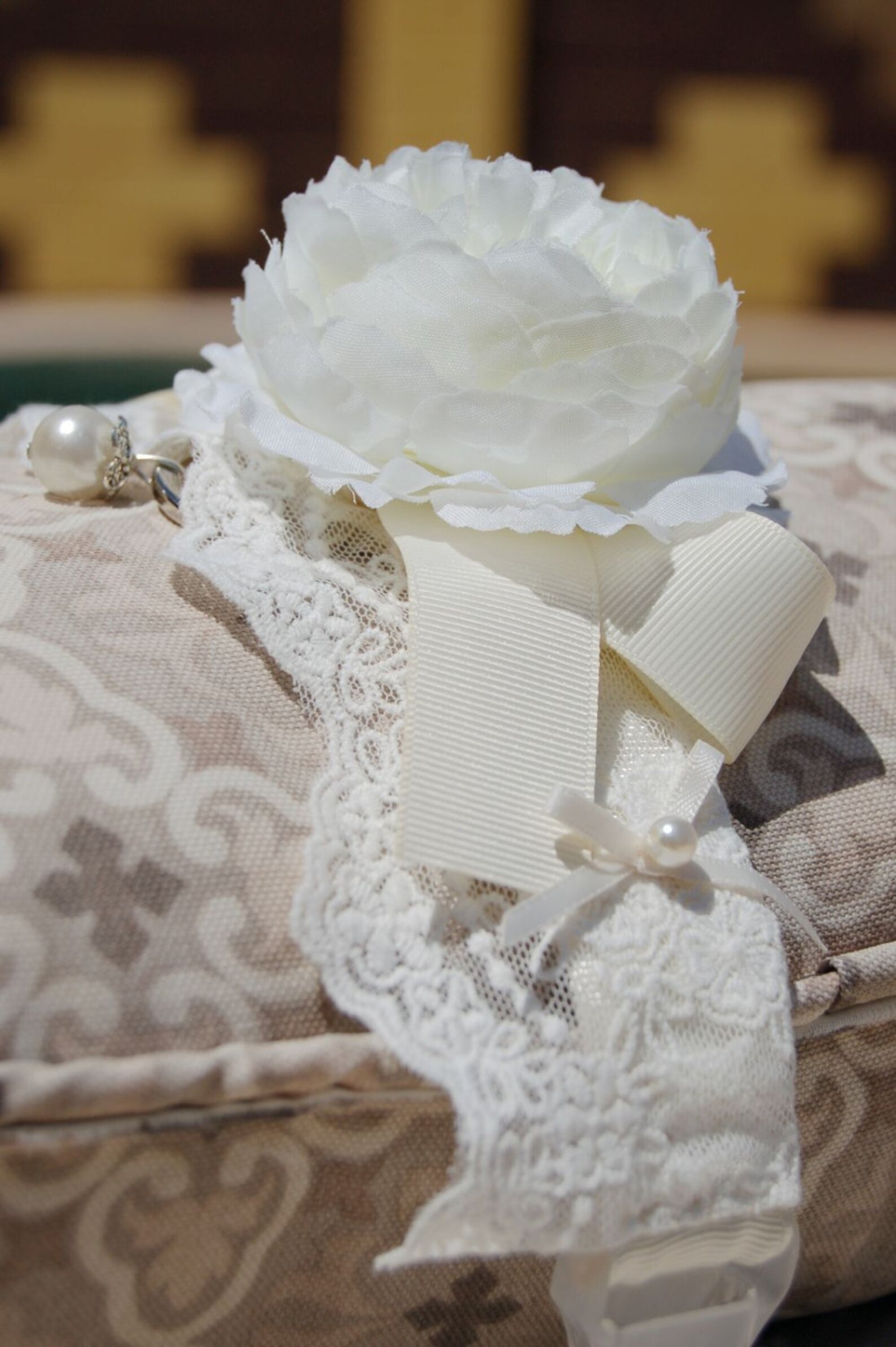 Cute White Wedding Dog Collar White Flower Collar for Lovely Etsy