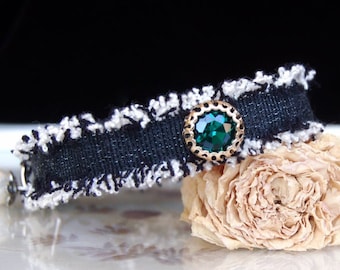 Luxury Cat collar.Princess Cat collar,green rhinestone Cat collar,Kitten collar.black Tiny dog collar,Tea cup dog ,kitty collar.puppy collar