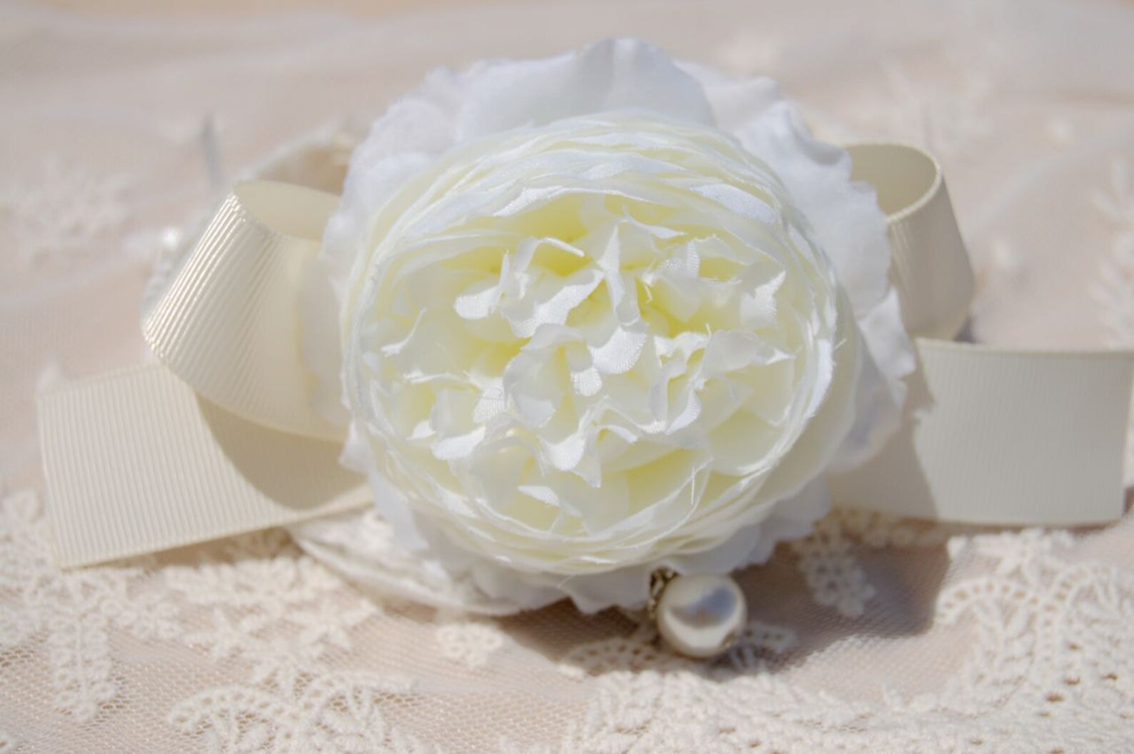 Cute White Wedding Dog Collar White Flower Collar for Lovely Etsy