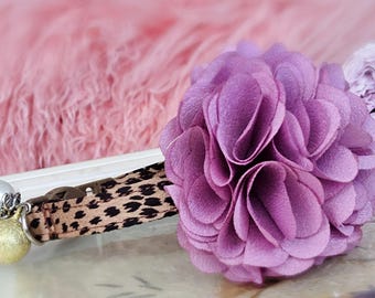 Lavender flower cat collar.purple Tiny dog collar,small dog collar.cat collar.puppy collar.kitten collar.teacup dog collar.cat gift.dog gift