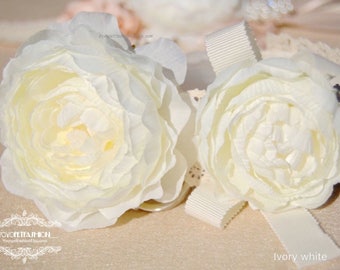 Hermoso collar de perro de boda, gran flor blanca con collar de flores pequeño, collar de boda de perro hecho a mano, lindo collar de perro. Regalo de cumpleaños para perro