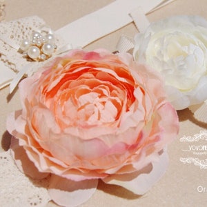 Hermosa correa de perro de flores, correa de perro de boda. Naranja con correa de perro de flores blancas, lindo regalo para perro, foto de perro pro