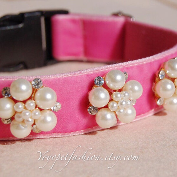 Pearl Dog Collar Etsy