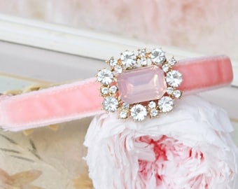 Blush pink velvet cat collar,handmade breakaway Cat collar,cat collar,cute puppy collar.Tea cup dog collar.pink tiny dog collar,cat gift