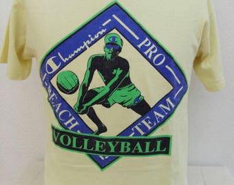 Vintage Pro Team Beach Volleyball CHAMPION made in USA t-shirt