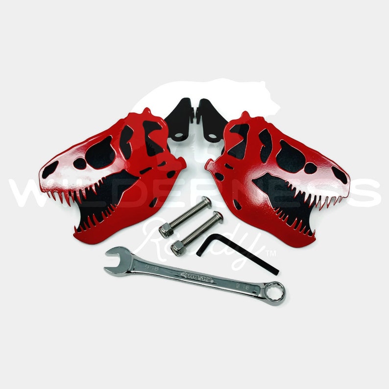 Jeep Wrangler Foot Pegs TYRANNOSAURUS REX SKULL Jl Jk Tj Lj Yj Etsy