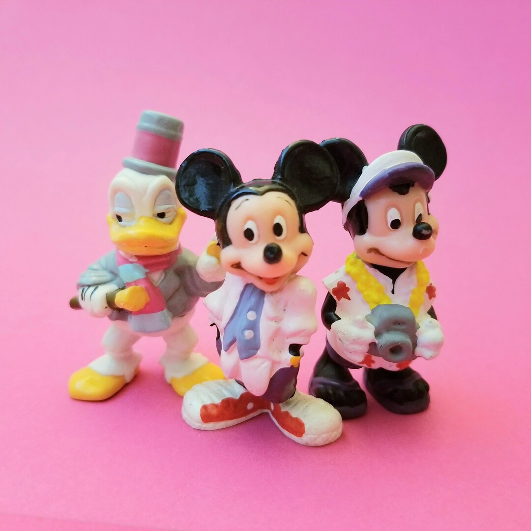 Vintage Walt Disney Applause PVC Figure Toy Lot - Mickey Mouse Tourist ...