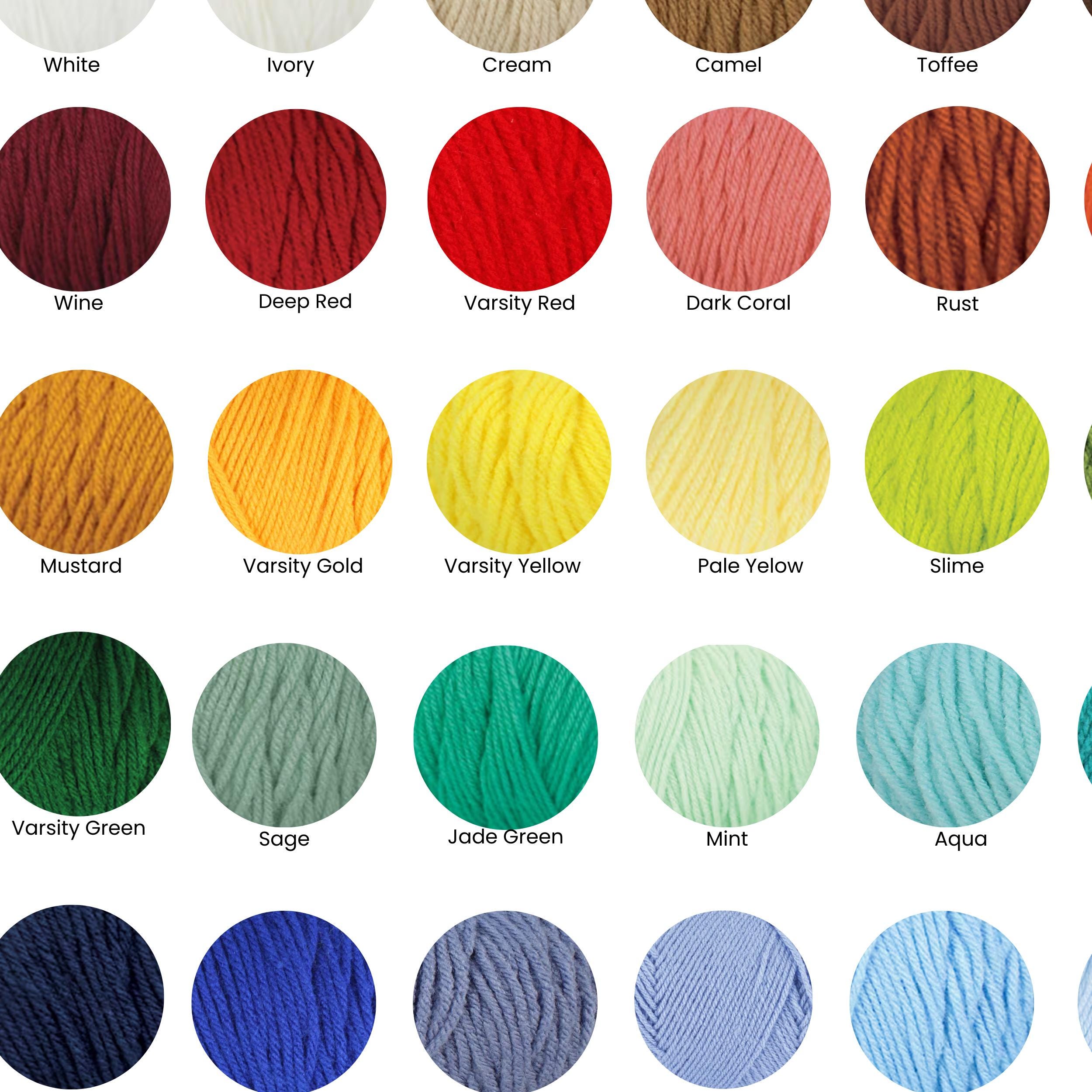 Big Twist Value Worsted Color Reference Chart | Printable Swatch