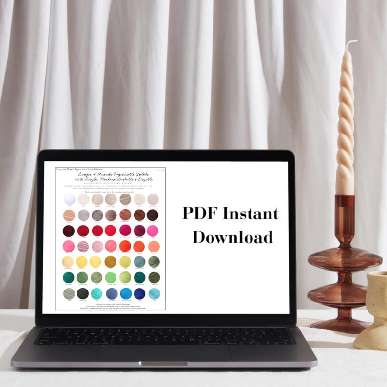 Loops & Threads Impeccable Solids Worsted Farbplanungskarte zum Ausdrucken | Garnmusterkarte (PDF) Bild 6