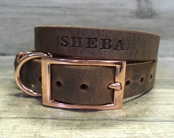 rustic dog collars