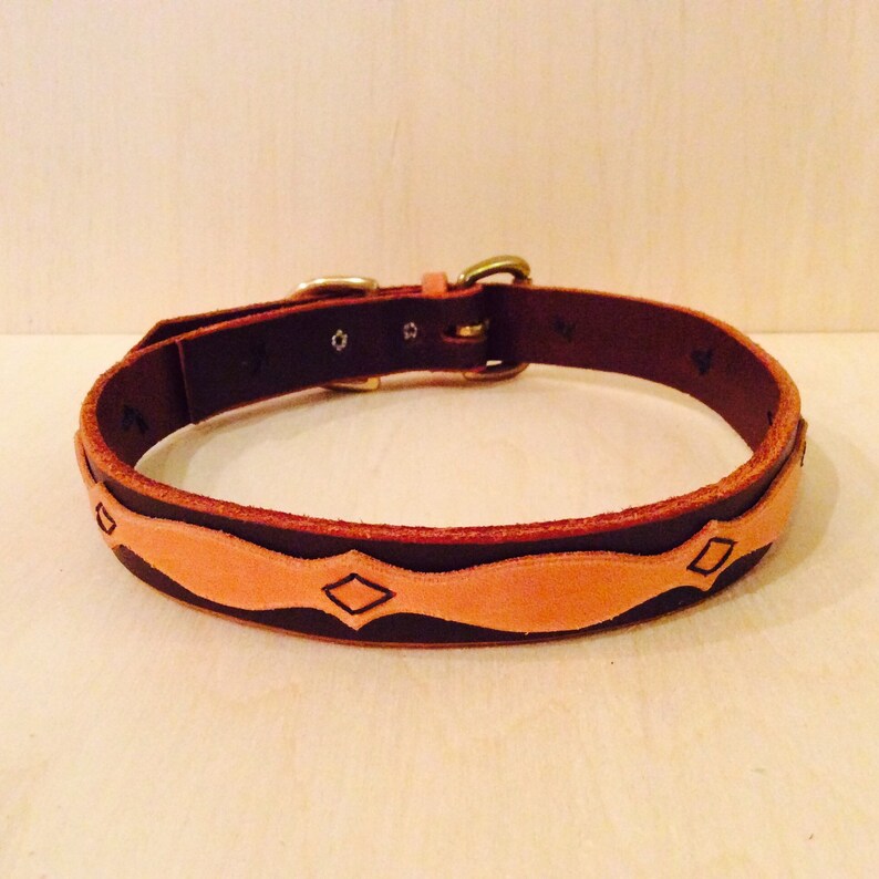 etsy leather dog collar