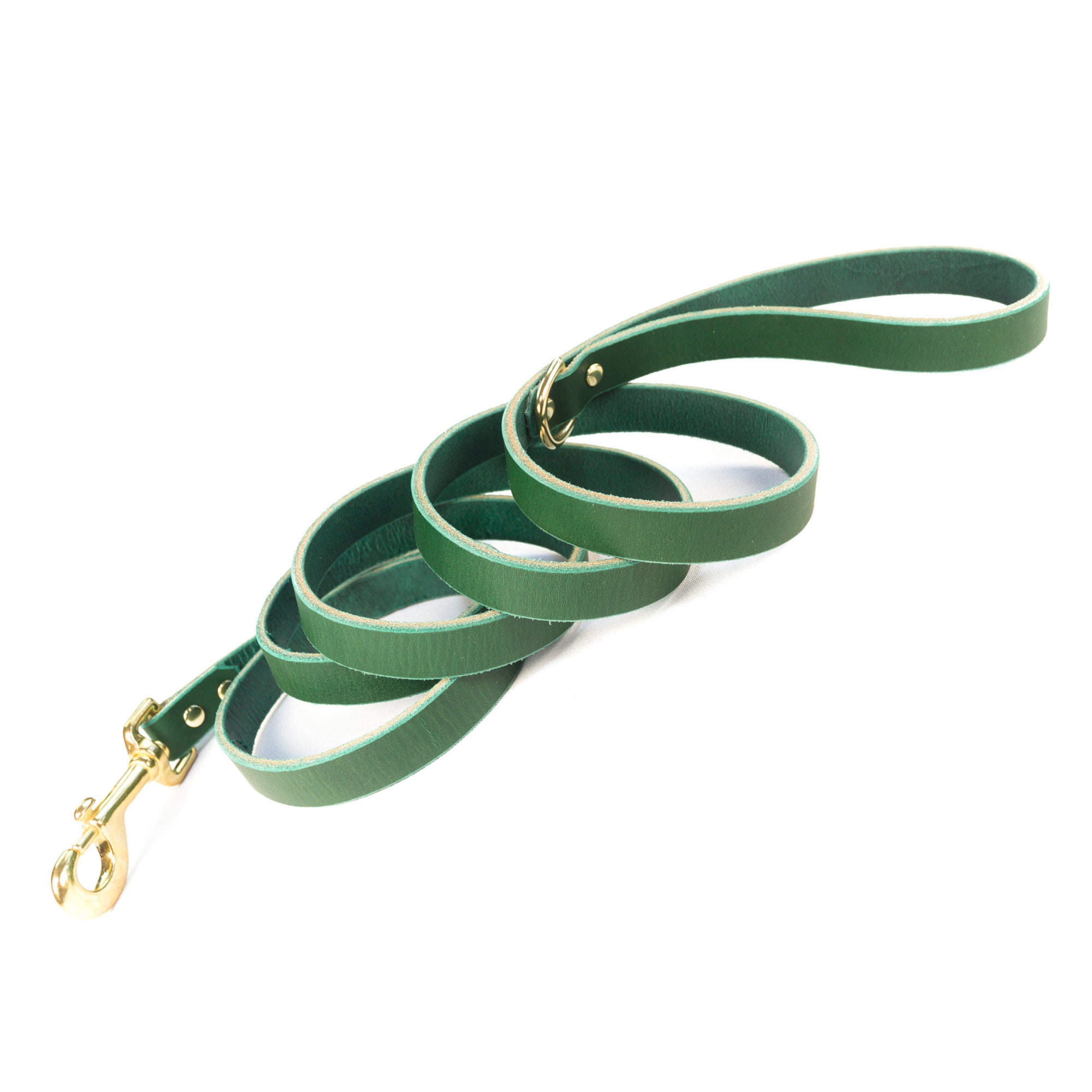 Green and Nude - Leather Lead