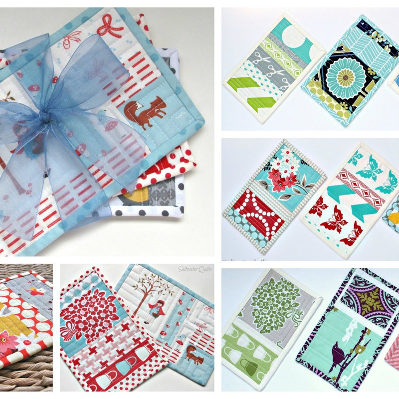 Quilted Mug Rug Patterns Etsy