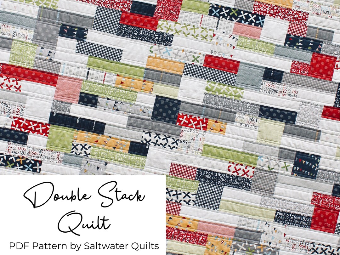 Double Stack Quilt Pattern, PDF Quilt Pattern, Instant Download, Quilt