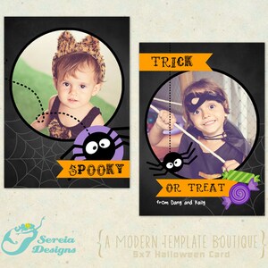 Halloween Photoshop Card Template PSD - S0066