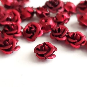 Aluminum rose hot sale beads
