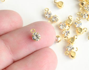 with 18 Rolo Chain Million Charms 14k Yellow Gold Small/Mini Little Girl with Red CZ Stone for July Birthday 17mm x 12mm 