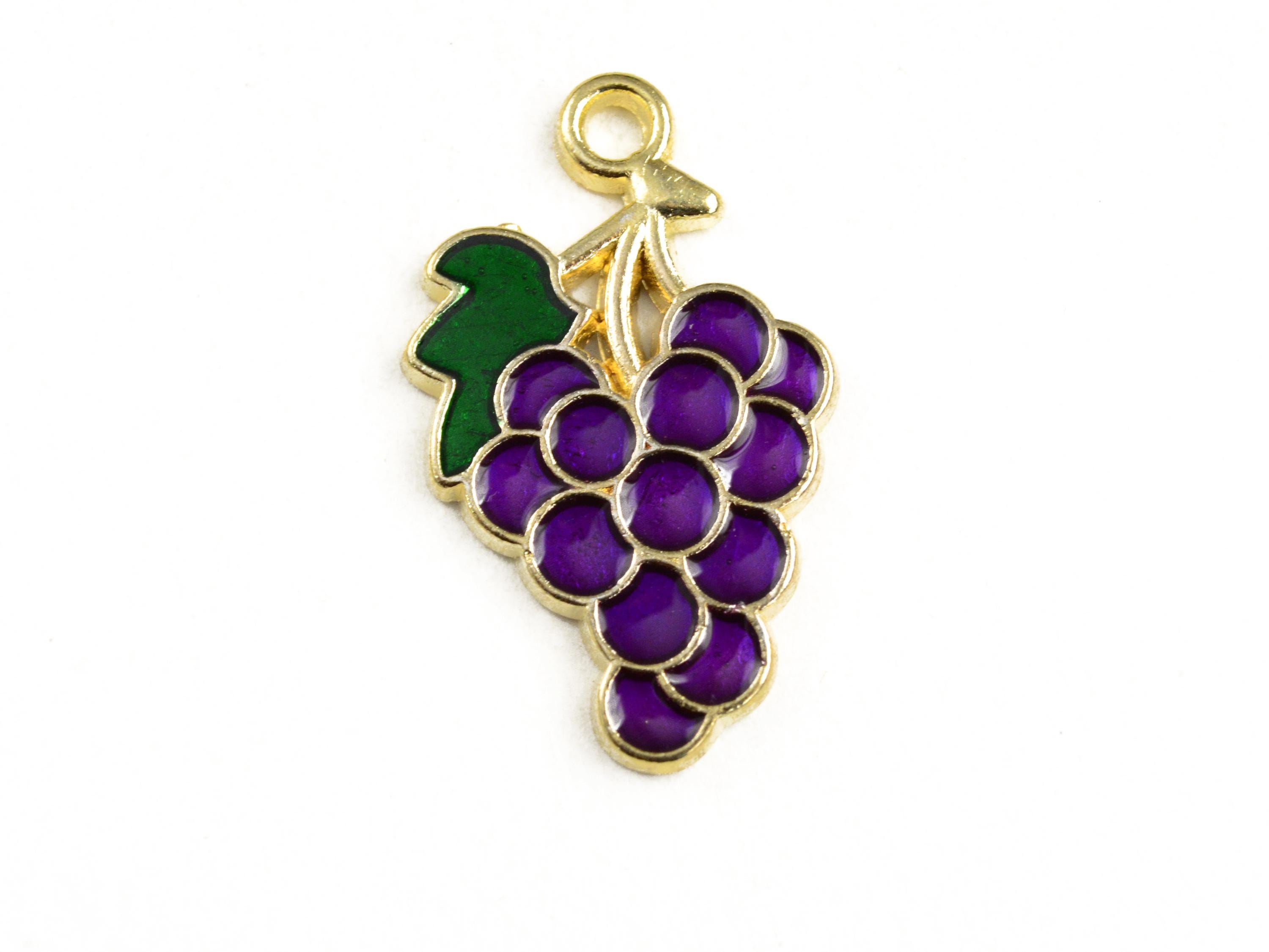 Grape Cluster Gold Charm