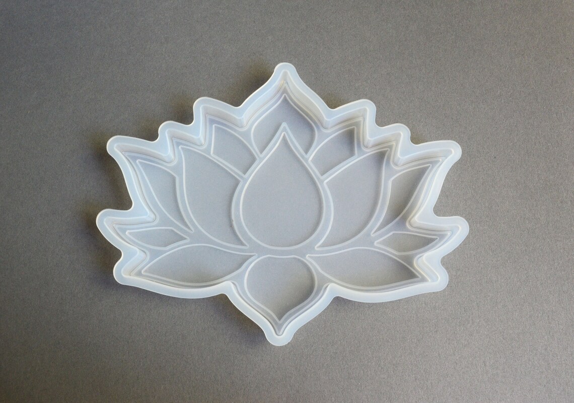 Silicone Flower Mold Lotus Shaped Resin Mold 1 Piece M060 Etsy
