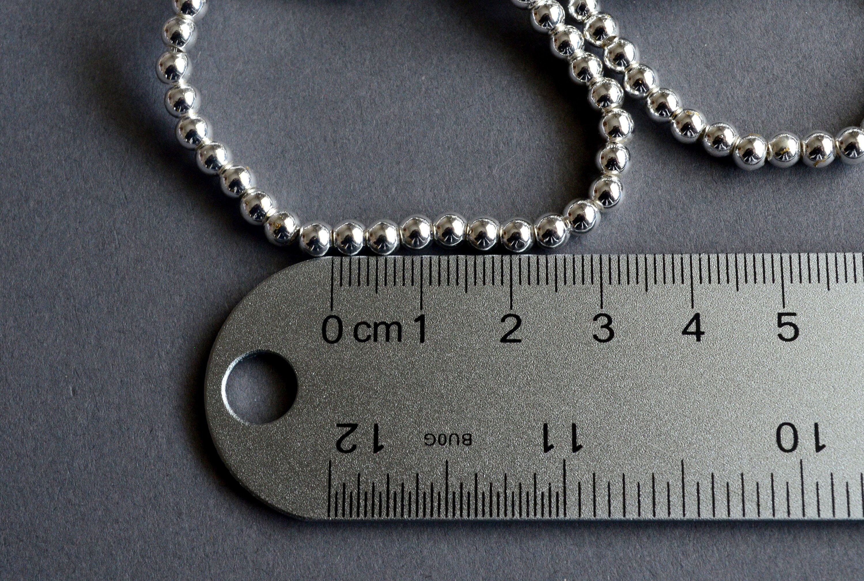 Silver Hematite (alt) · Smooth · Round · 4mm, 6mm, 8mm