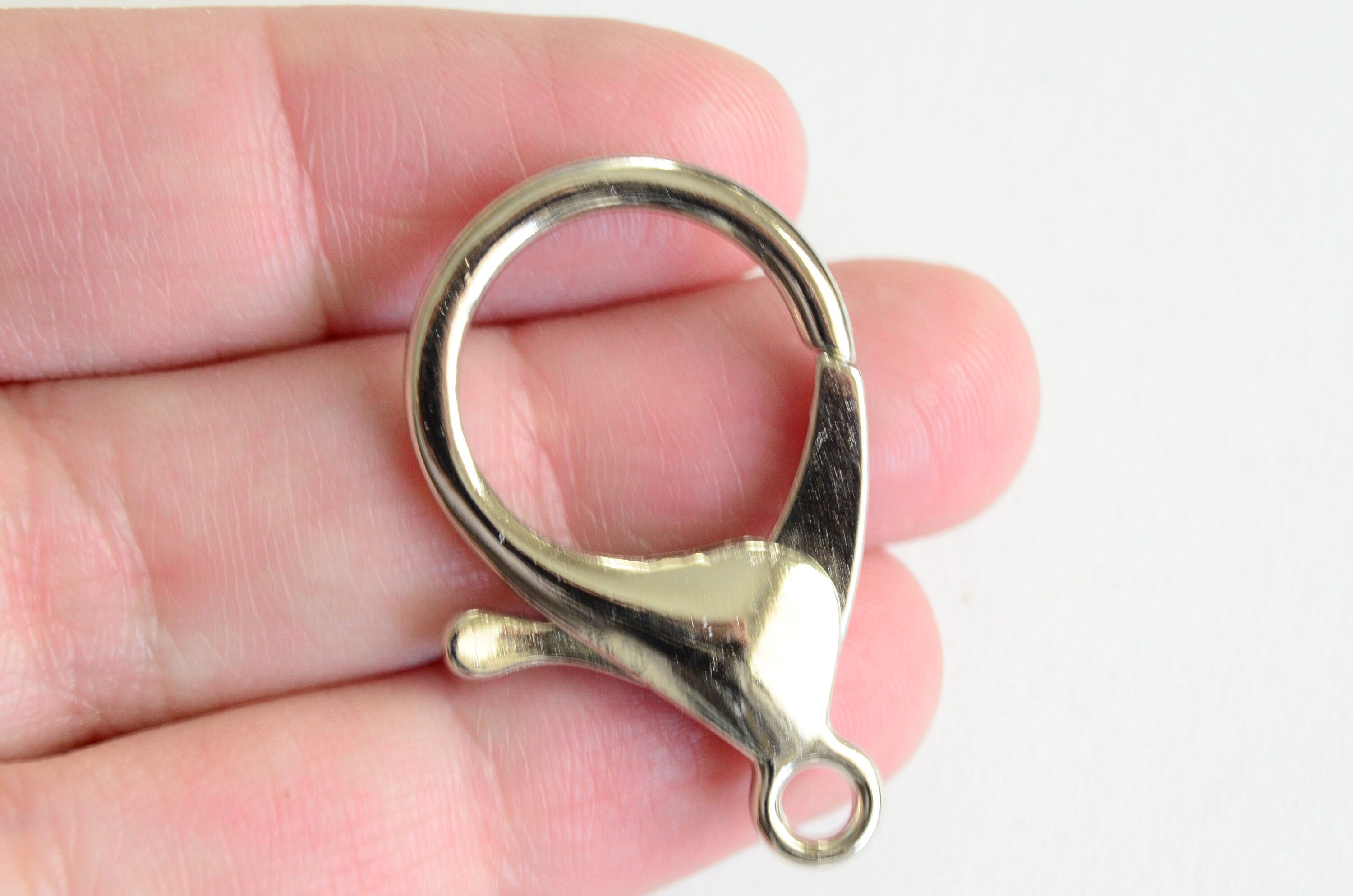 Large Silver Lobster Claw Clasp 35mm x 21mm 2 pieces F167 Etsy