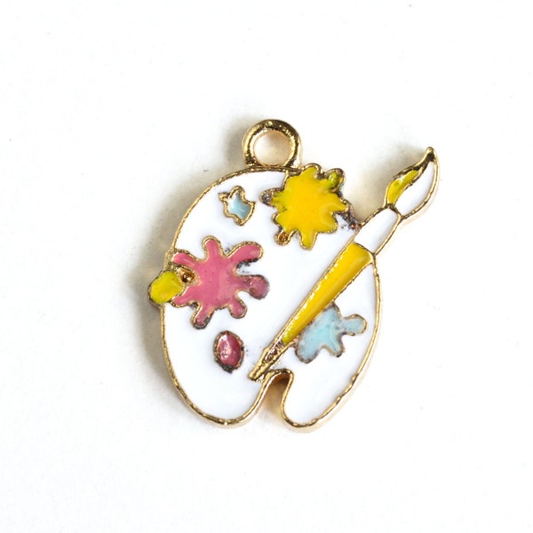 Paint Palette Charm Etsy