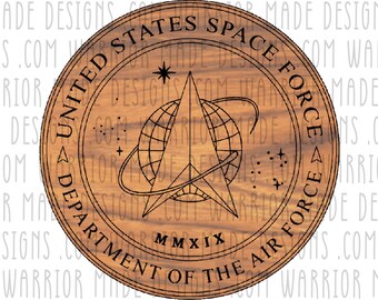 United States Space Force Seal SVG - Glowforge ready, perfect for laser engraving and cnc machines