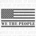 We The People American Flag SVG - great for cricut vinyl sticker cutting and laser engraving or cnc and glowforge machines 