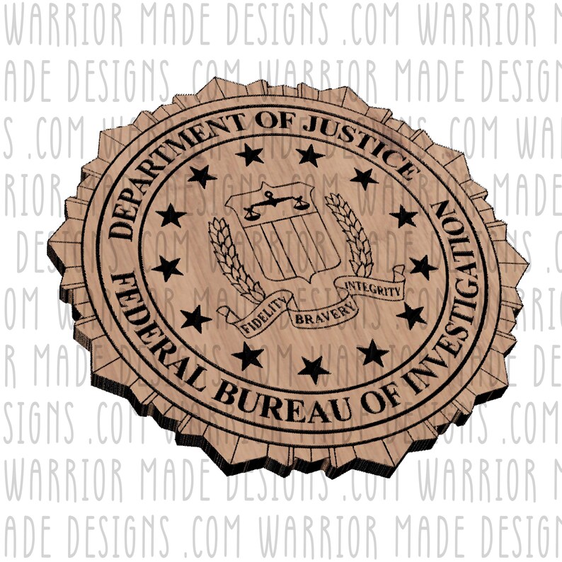 FBI Seal Svg Png Dxf Pdf | Federal Bureau of Investigation Vector ...