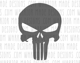 Punisher style standard SVG - Glowforge ready, perfect for laser engraving and cnc machines