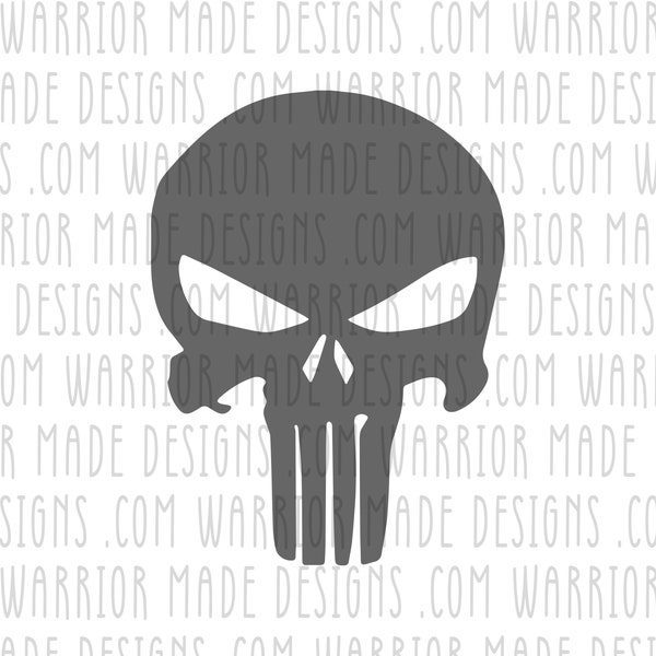 Punisher style standard SVG - Glowforge ready, perfect for laser engraving and cnc machines