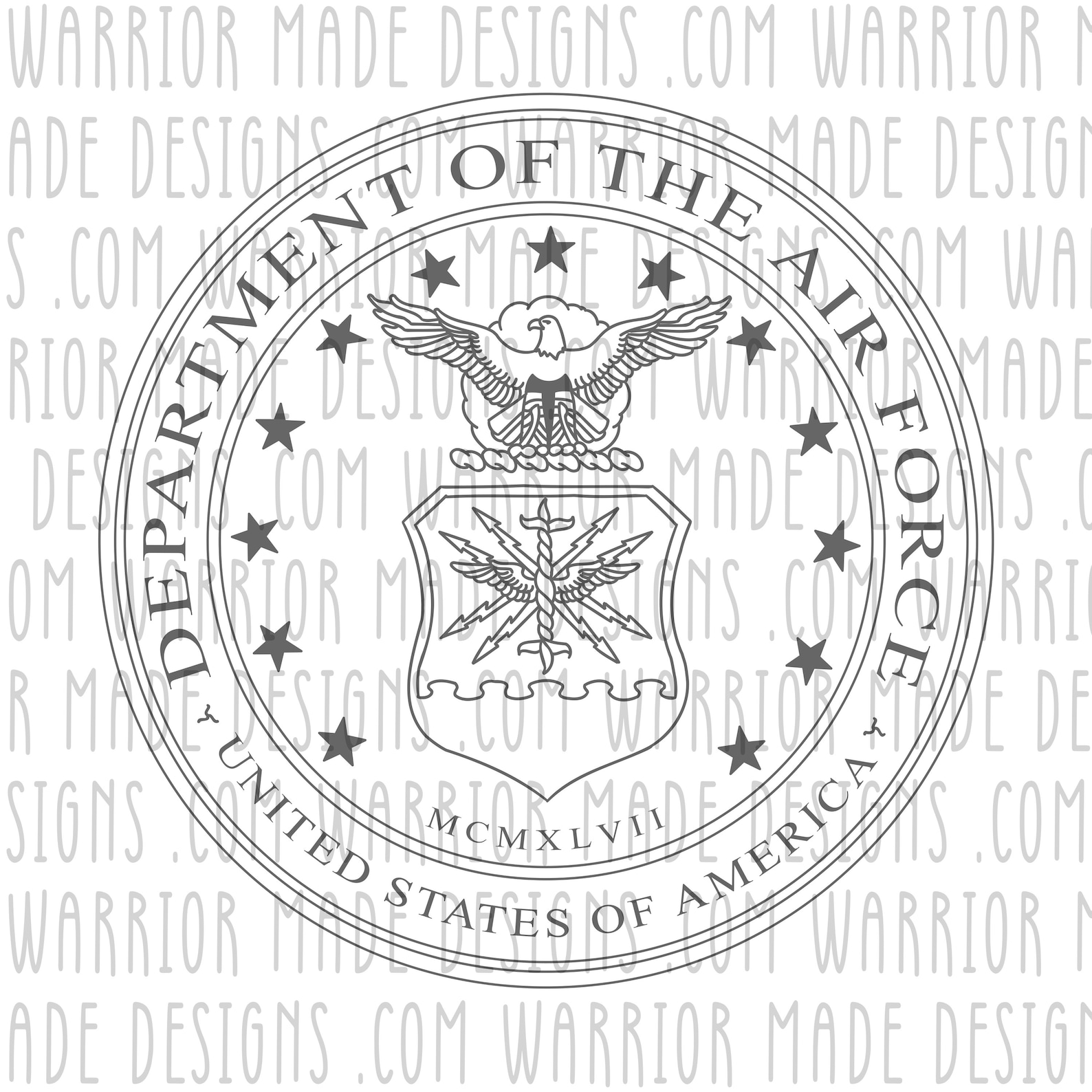 United States Air Force Seal SVG ready perfect Etsy