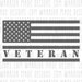 Veteran American Flag SVG - great for cricut vinyl sticker cutting and laser engraving or cnc and glowforge machines 