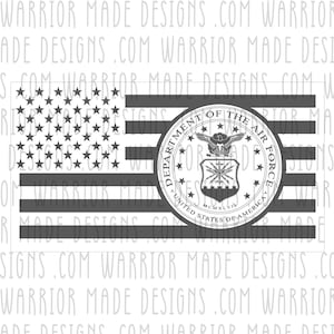 United States Air Force American Flag SVG - Glowforge ready, perfect for laser engraving and cnc machines