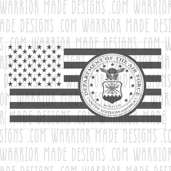 United States Air Force American Flag SVG - Glowforge ready, perfect for laser engraving and cnc machines
