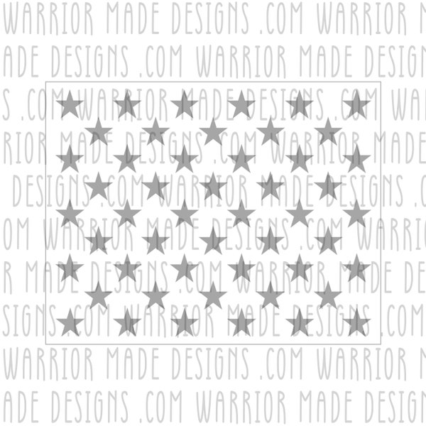 US 50 star Union for American Flag SVG DXF Eps png file
