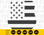Police Badge American Flag svg png dxf pdf | Law Enforcement Vector | Cricut CNC Laser Cut File for Decals, Vinyl, Glowforge, Engraving