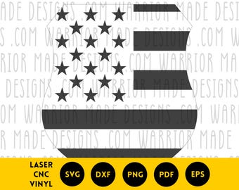 Distintivo della polizia, bandiera americana, svg png dxf pdf / Vettore delle forze dell'ordine / File di taglio laser CNC Cricut per decalcomanie, vinile, Glowforge, incisione