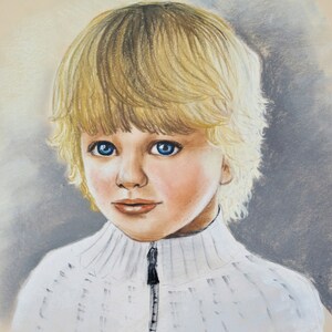 High quality Custom Pastel Portraits. Hand drawn in color.
