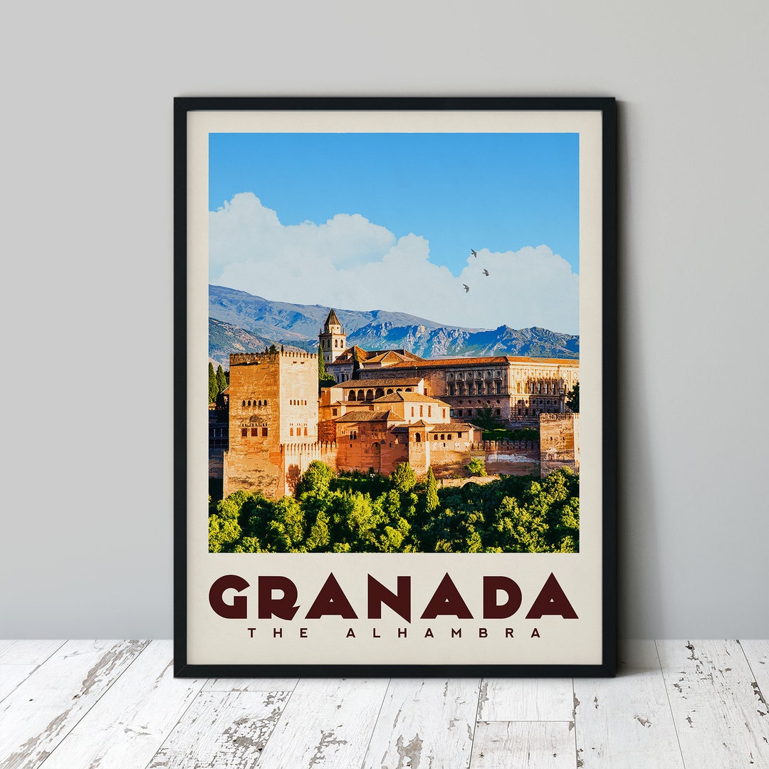 Granada Poster Spain Art Prints Granada Wall Art Granada Etsy