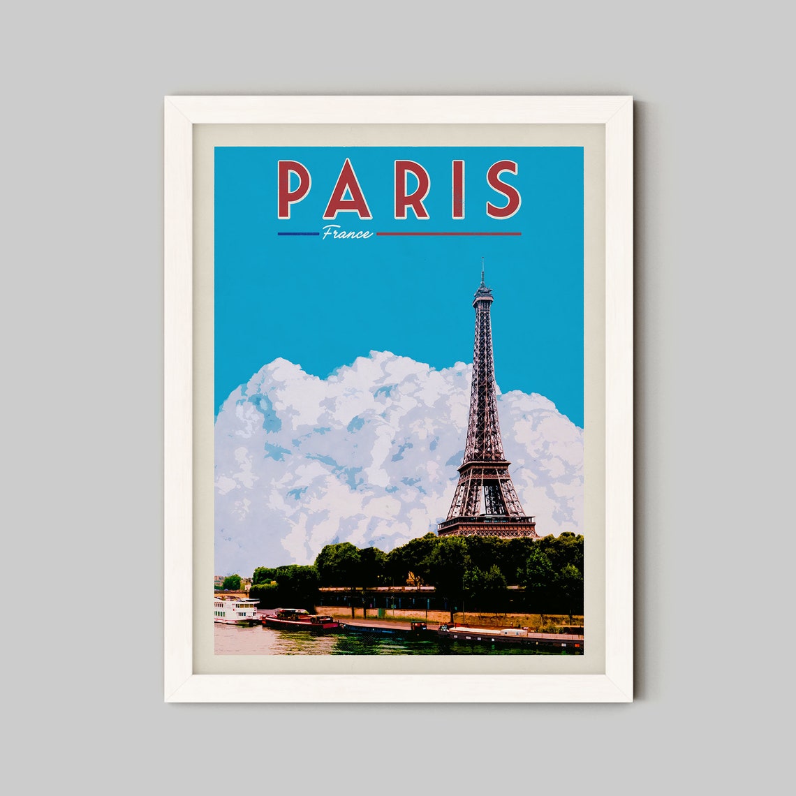 Paris Poster Paris Wall Art Paris Vintage Poster Paris | Etsy