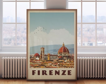 Florence Italië print, Italië poster, Florence Italië kunst aan de muur, Florence print, Florence Wall Decor, Florence Duomo poster, Firenze poster