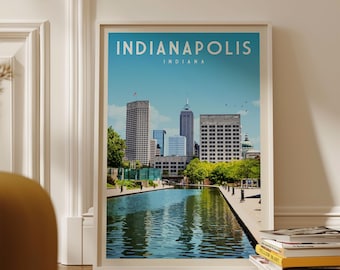 Indianapolis Indiana Print, Indianapolis Indiana Wandkunst, Indianapolis Poster, Indiana Poster, Indianapolis Indiana Poster, Indianapolis Indiana Wandkunst