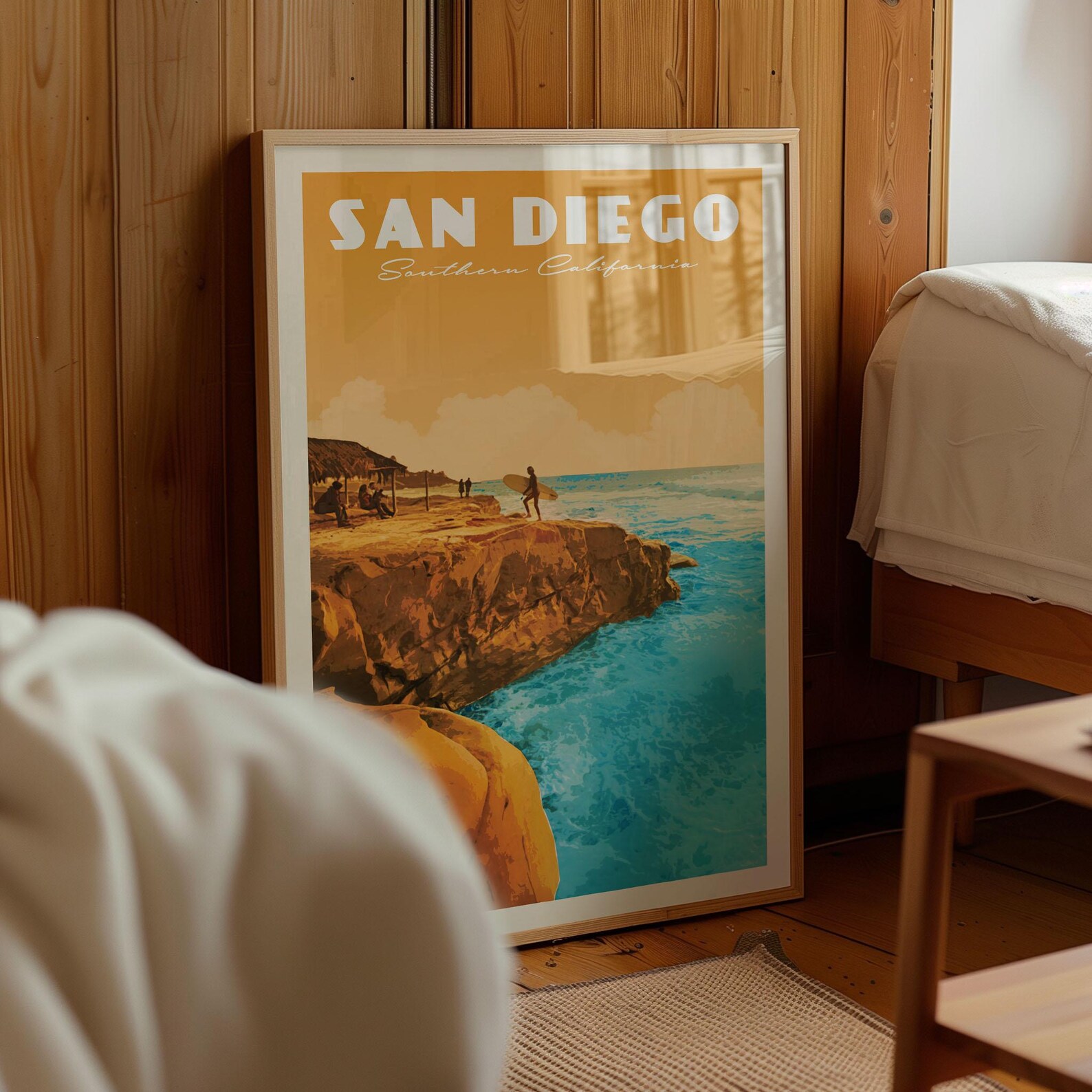 San Diego Art Print, Southern California Poster, San Diego Wall Art ...