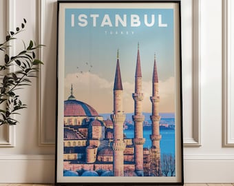 イスタンブール旅行プリント - トルコ、イスタンブールポスター