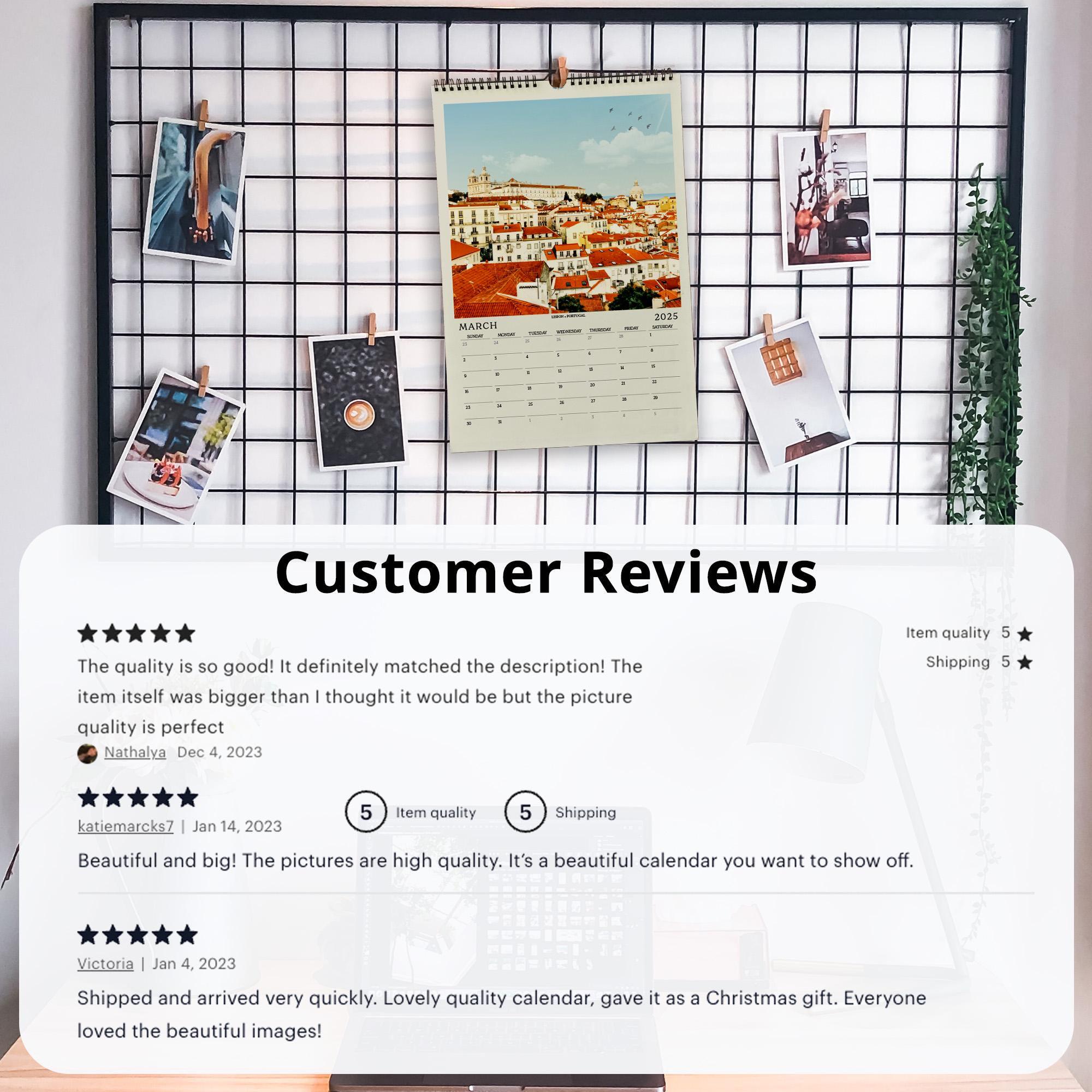 Calendario Da Muro 2025 A4 - 15 Mesi Da Ott 2024 A Dic 2025, Planner Mensile, 29.7x21 Cm, Con Spazio Note