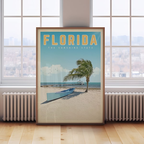Vintage Florida Keys Travel Poster Etsy