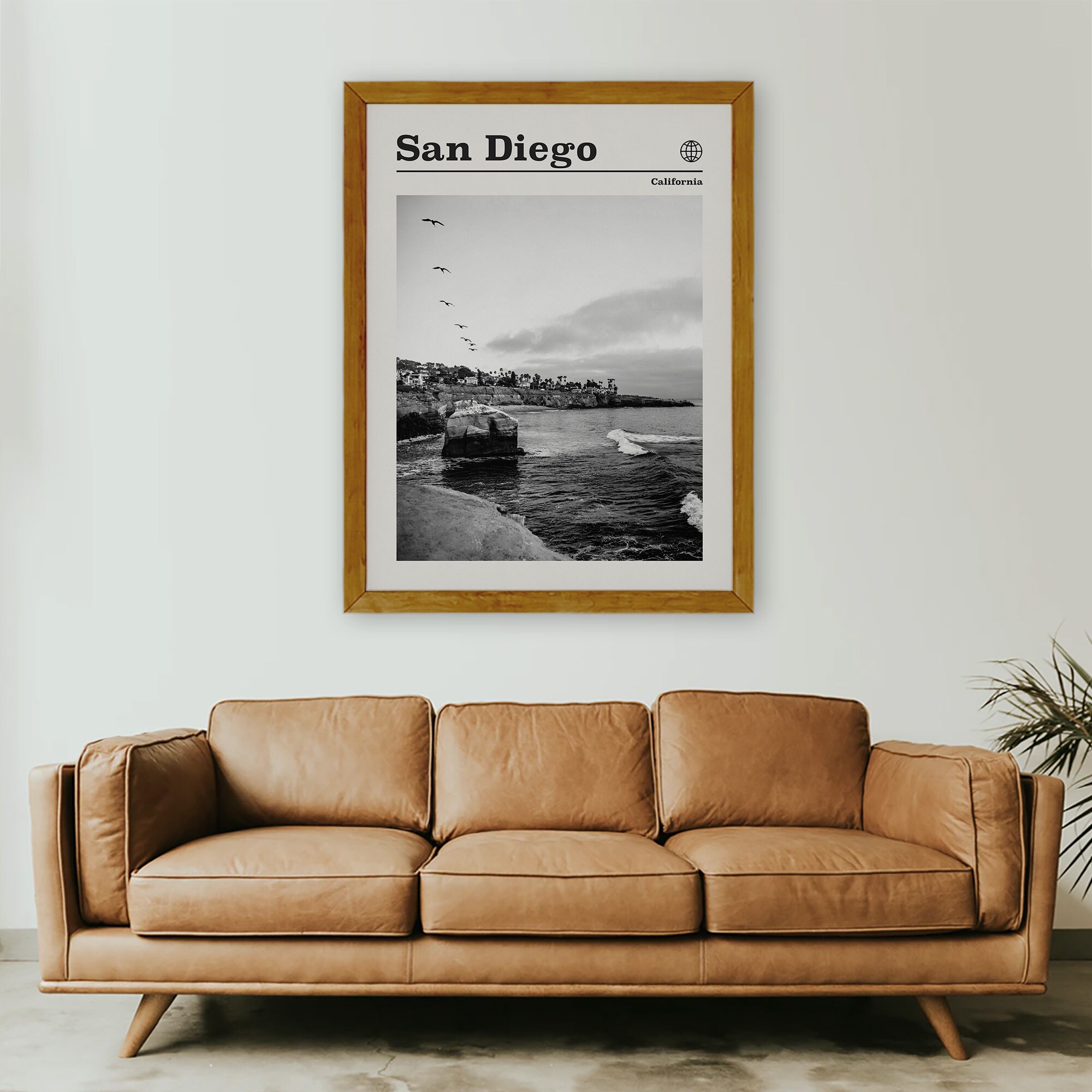 San Diego Print California Wall Art San Diego Travel Poster | Etsy