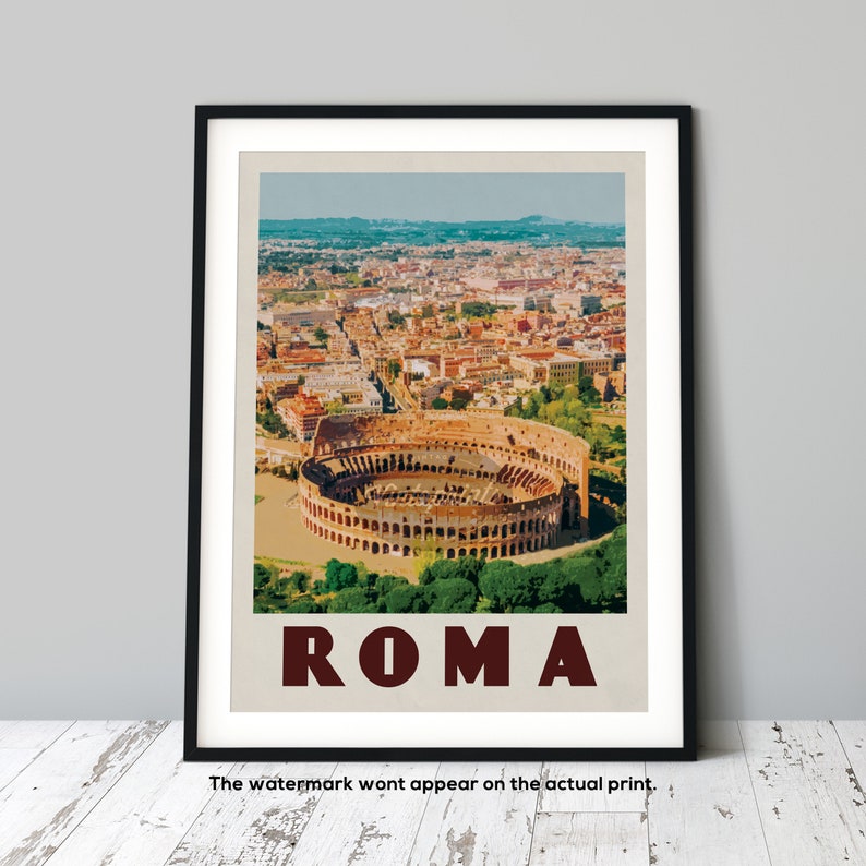Rome Wall Decor Rome Wall Art Rome Print Italy Wall Art Etsy